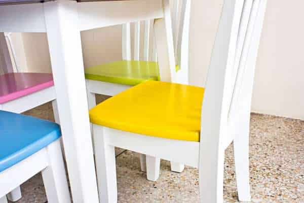 Add Finishing Touches:
Repaint Dining Room Chairs