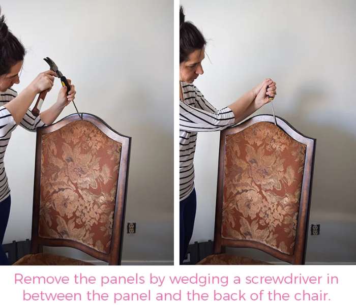 How to Safely Remove the Old Fabric
How to Reupholster a Dining Room Chair Seat and Back