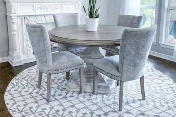 Round Dining Room table Rug Size
What Size Rug goes Under a Dining Room Table