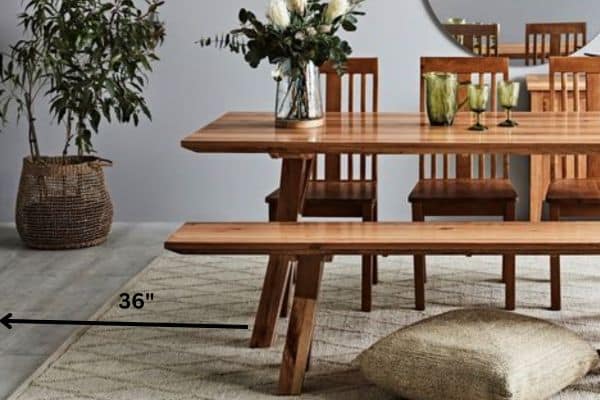 The Space Around the Table: Room to Breathe
What Size Bench for Dining Table